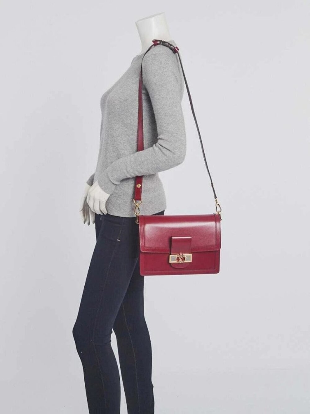 Louis Vuitton Cherry Berry Leather Dauphine MM Bag - Picture 2 of 11